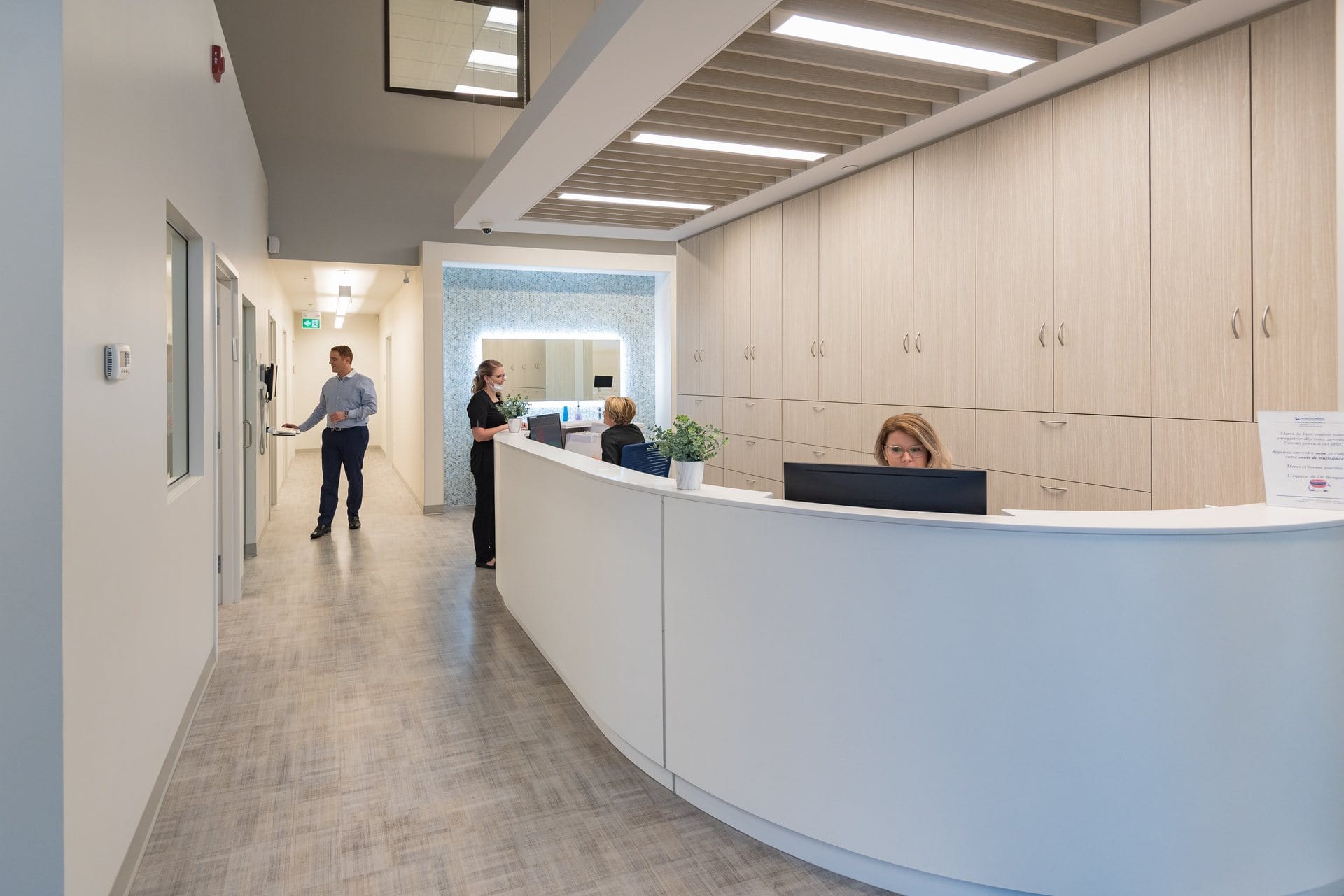 Reception and front desk