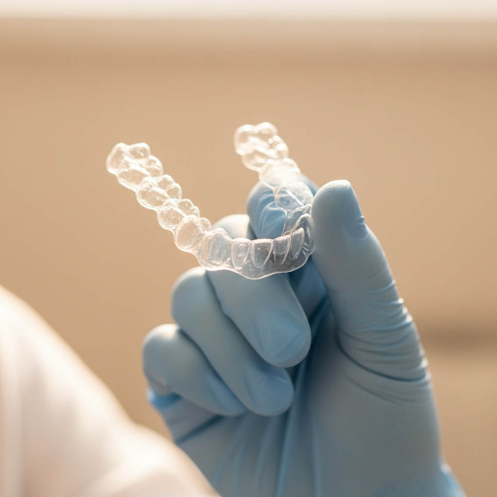 Removable aligner for meals