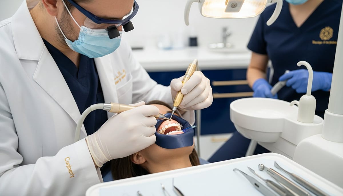 Pose de mini-vis orthodontique TAD en clinique par Dr Benguira