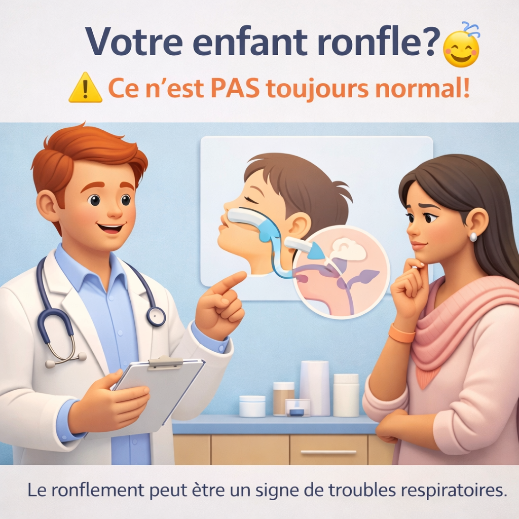 Infographie : Votre enfant ronfle? Ce n'est pas toujours normal