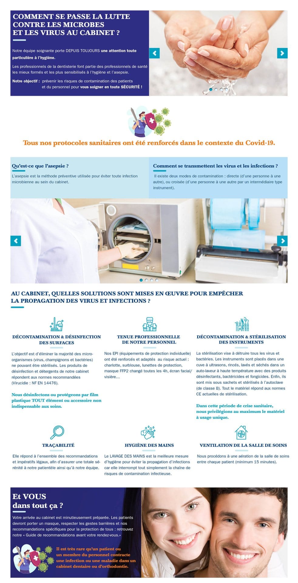 Protocoles de st&eacute;rilisation et d'hygi&egrave;ne au Centre Orthodontique Dr Benguira